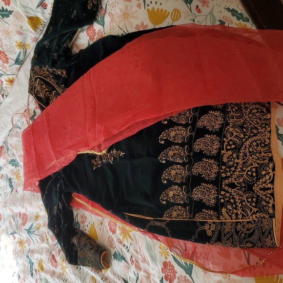 Formal Velvet kameez dupatta FINAL PRICE - Picture 8 of 9